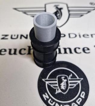 Preview: Zündapp Ansaugrohr 278-04.106 für GTS C 50 mit Bing 15 Vergaser Typ 517 + Ansauggummi